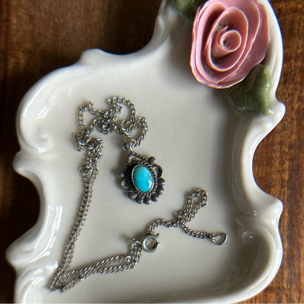 Turquoise Handmade Pendant Necklace